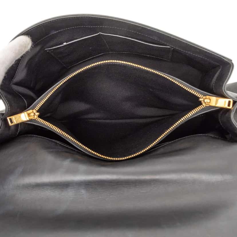 Saint Laurent Medium Moujik Top Handle Bag Black Leather Good condition - Model View