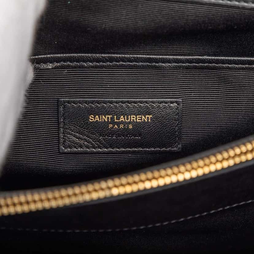 Saint Laurent Medium Moujik Top Handle Bag Black Leather Good condition - Box View