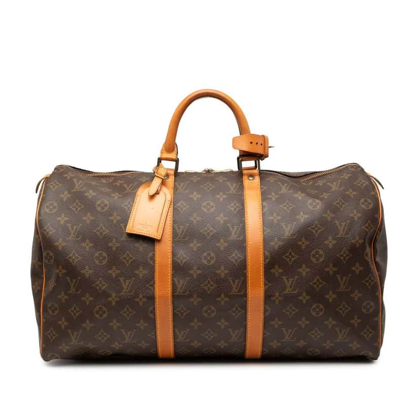 Louis Vuitton Monogram Keepall 50 Brown Good condition - Front View