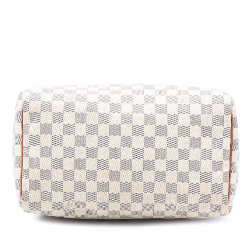 Louis Vuitton Damier Azur Speedy 30 White Very good condition - Inside View