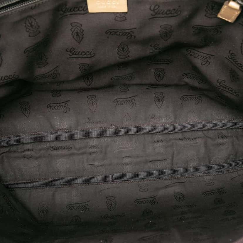 Gucci GG Imprime Business Bag Gold Canvas Good condition - Model View