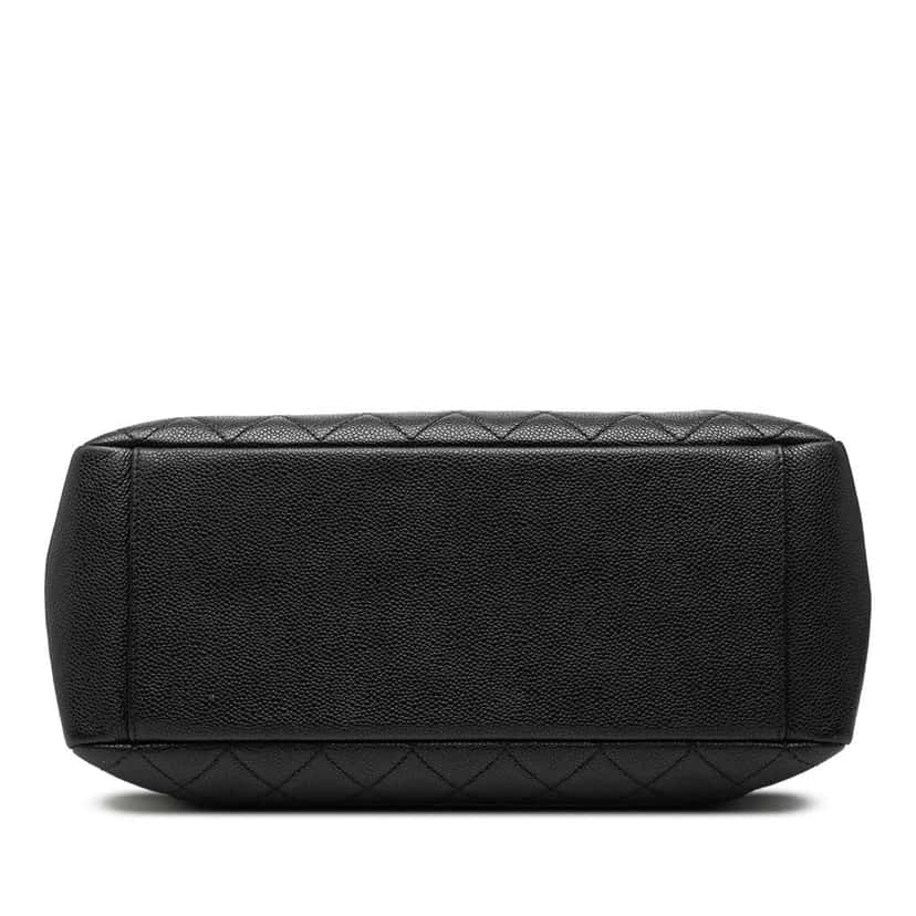 Chanel Caviar Grand Shopping Tote Black Leather Good condition - Inside View