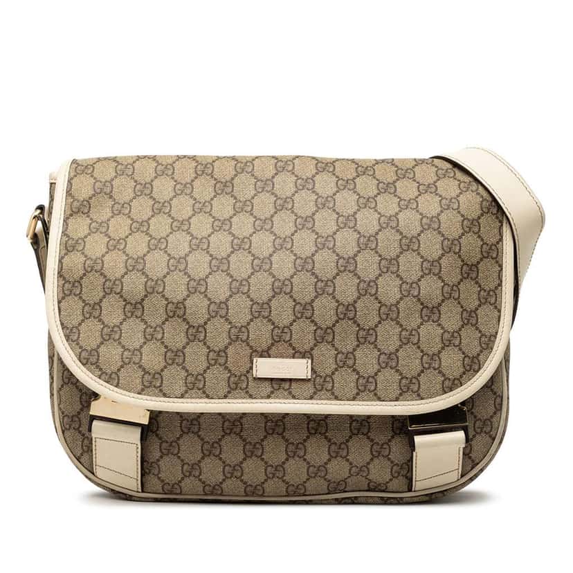 Gucci GG Supreme Crossbody Brown Canvas Very good condition - Front View
