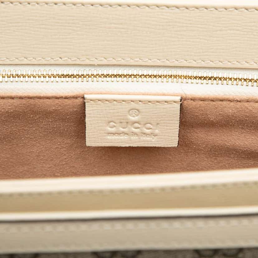 Gucci Medium GG Supreme Horsebit 1955 Shoulder Bag Brown Canvas Good condition - Box View