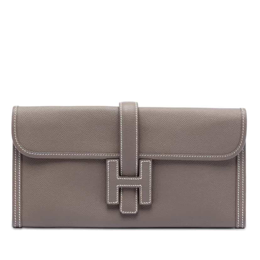 Hermès Epsom Jige Elan 29 Brown Leather Good condition - Front View