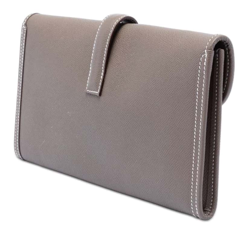 Hermès Epsom Jige Elan 29 Brown Leather Good condition - Back View