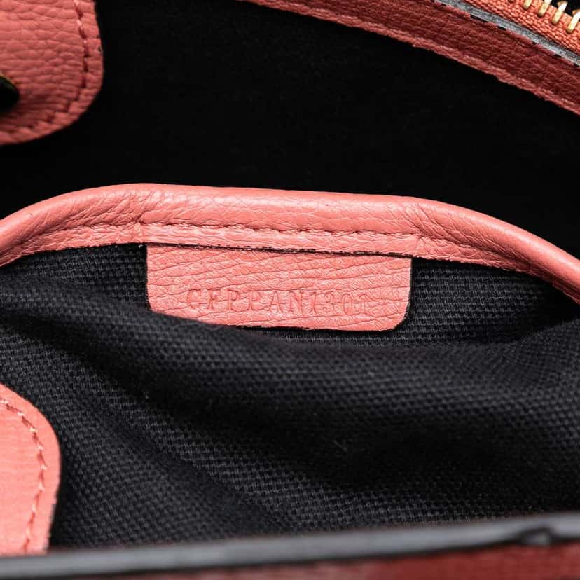 Burberry Medium Bicolor Leather and House Check Banner Satchel Pink Leather Very good condition - Box View