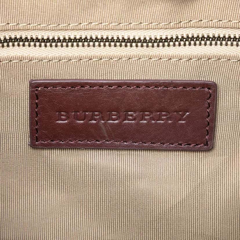 Burberry Supernova Check Coated Canvas Star Studded Hernville Hobo Brown Canvas Very good condition - Box View
