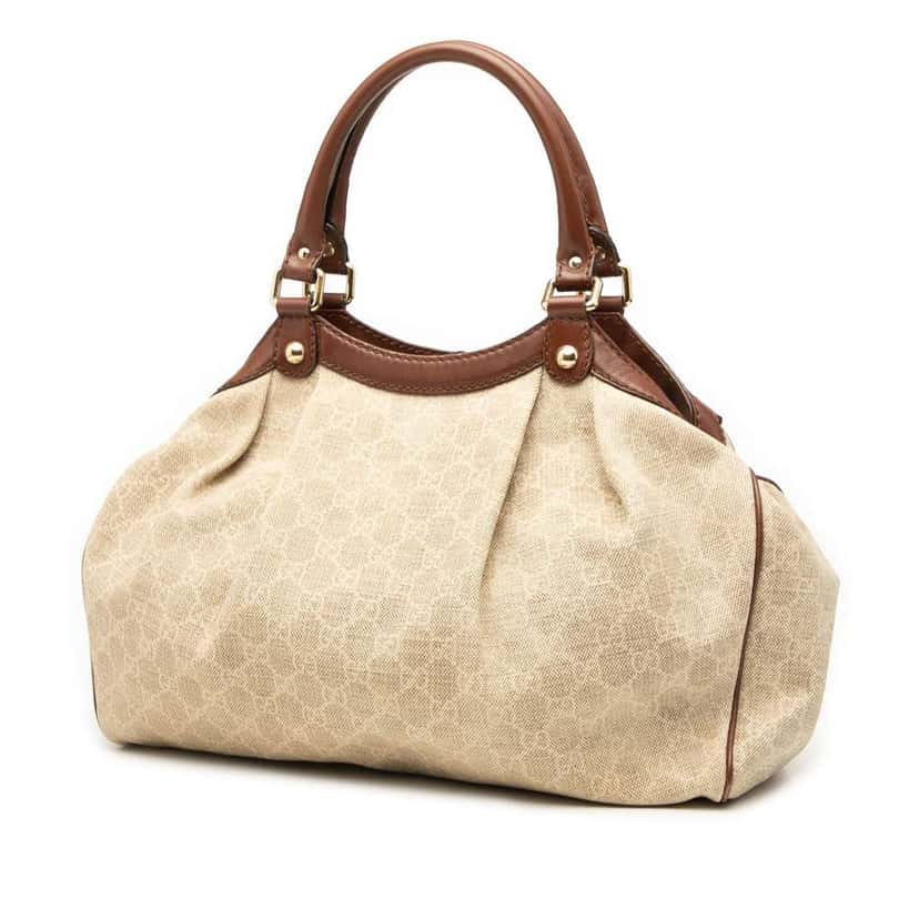 Gucci Medium GG Canvas Sukey Tote Brown Canvas Good condition - Back View