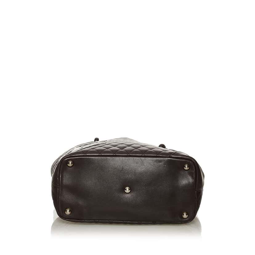 Chanel Cambon Ligne Tote Brown Leather Good condition - Model View