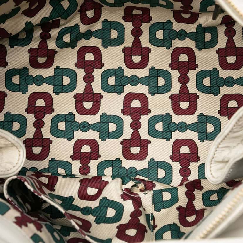 Gucci Guccissima Hysteria Handbag White Leather Very good condition - Model View