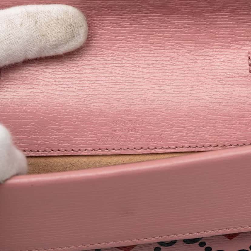 Gucci Mini Textured Leather Valentines Day Dionysus Crossbody Pink Leather Very good condition - Box View