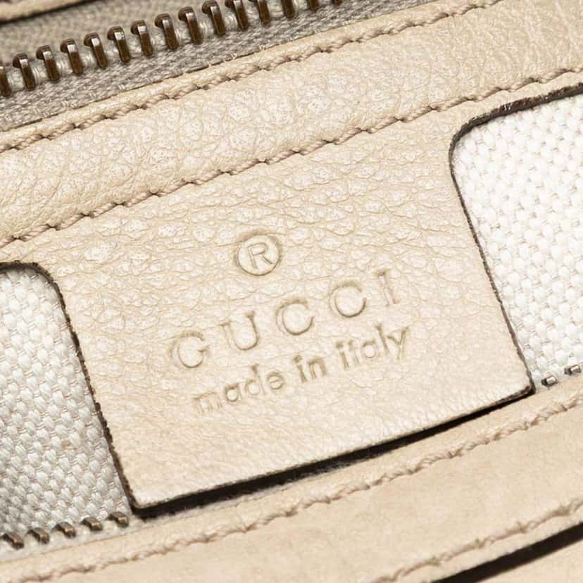 Gucci Small Grained Calfskin Miss GG Hobo Brown Leather Very good condition - Box View