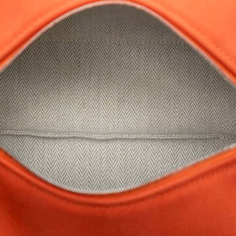 Hermès Small Toile Bride A Brac Case Orange Canvas Good condition - Model View