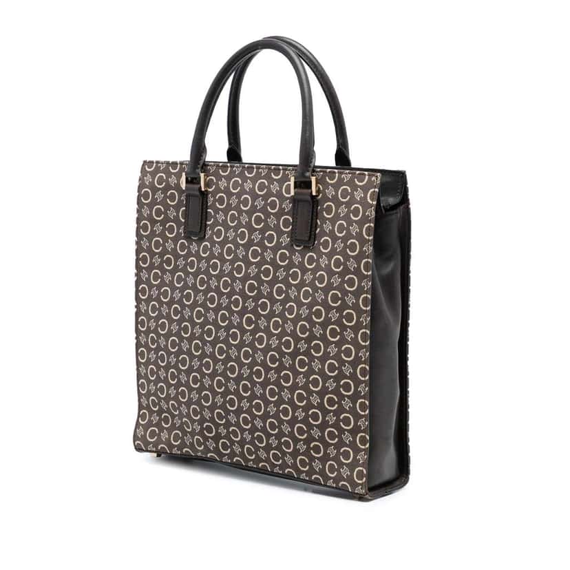 Celine C Macadam Canvas Tote Brown Canvas Very good condition - Back View