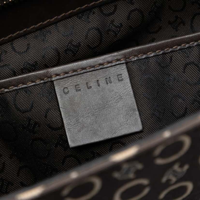 Celine C Macadam Canvas Tote Brown Canvas Very good condition - Box View