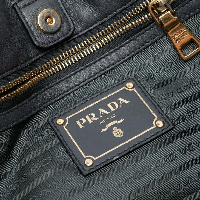 Prada Tessuto Gaufre Satchel Grey Good condition - Box View