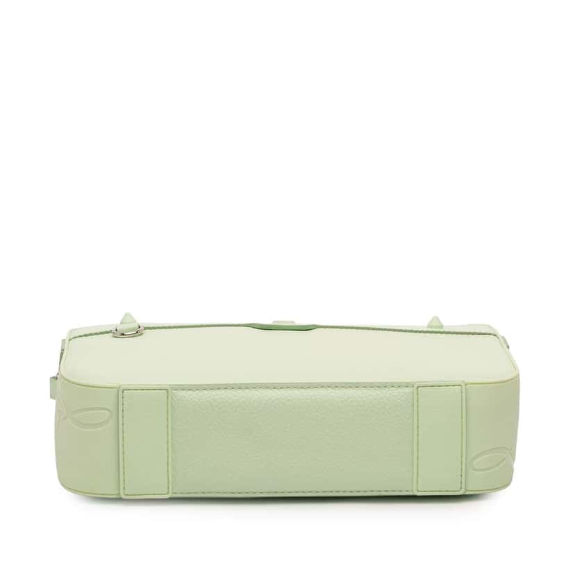 Christian Louboutin Leather Ruisbuddy Crossbody Green Leather Very good condition - Inside View