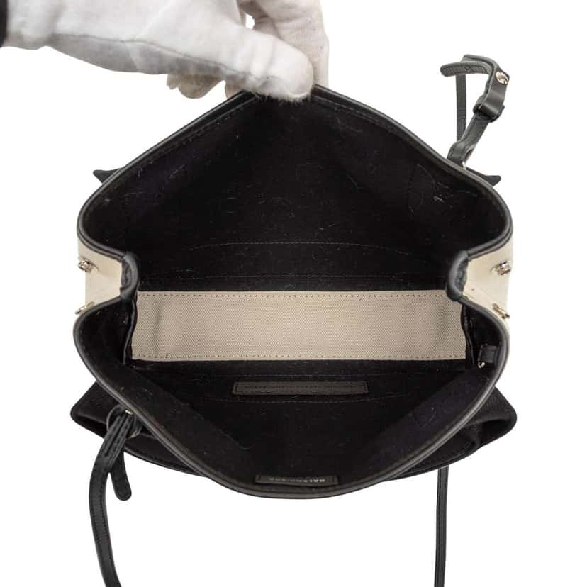 Balenciaga Canvas Navy Cabas XS White Canvas Good condition - Model View