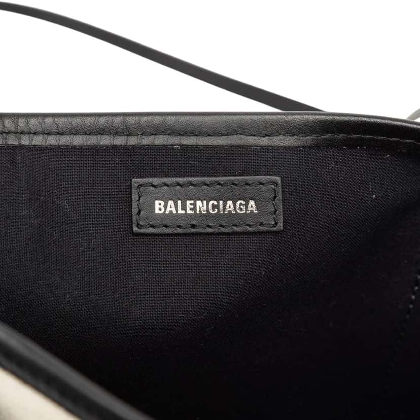 Balenciaga Canvas Navy Cabas XS White Canvas Good condition - Box View