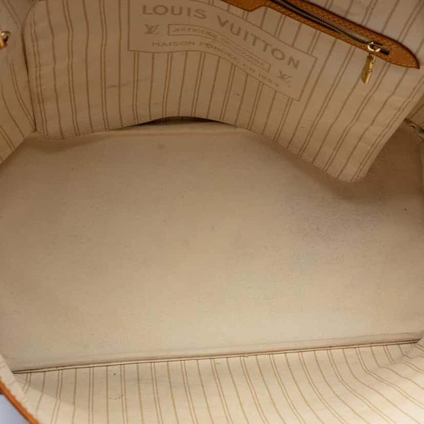 Louis Vuitton Damier Azur Neverfull GM White Good condition - Model View