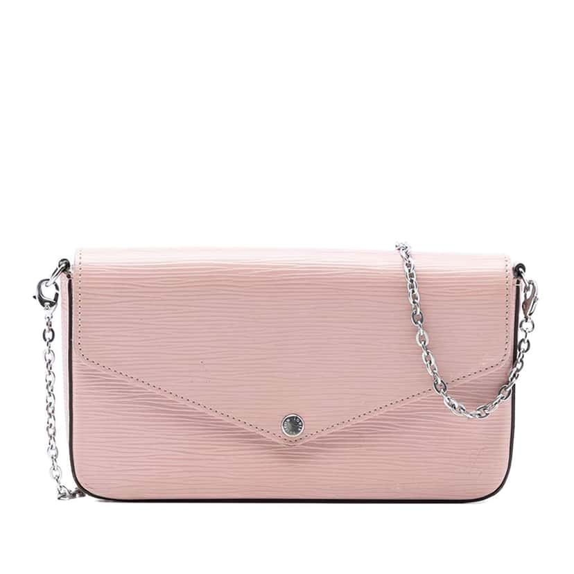 Louis Vuitton Epi Pochette Felicie Pink Leather Very good condition - Front View