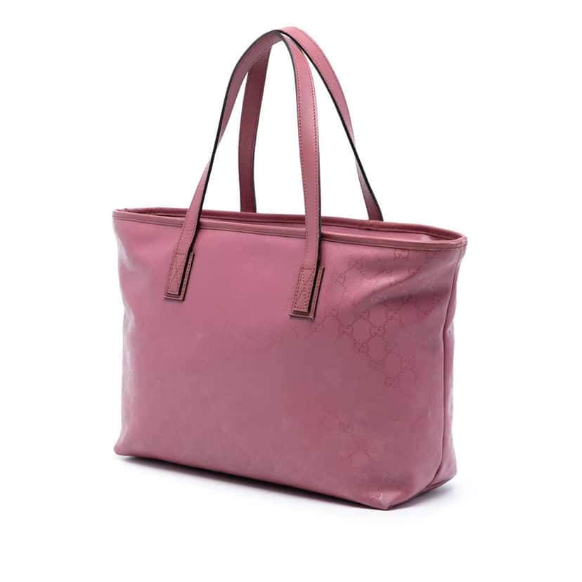 Gucci Medium GG Imprime Tote Pink Canvas Very good condition - Back View