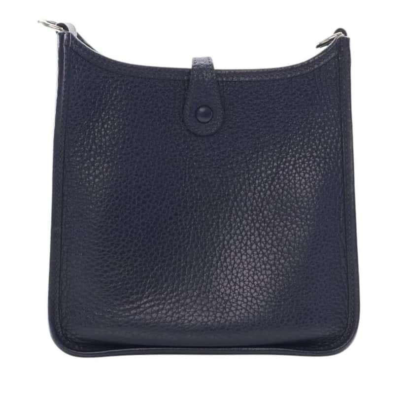 Hermès Togo Evelyne TPM 16 Blue Leather Good condition - Back View
