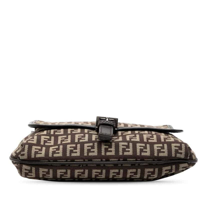 Fendi Zucchino Canvas Crossbody Brown Canvas Very good condition - Inside View