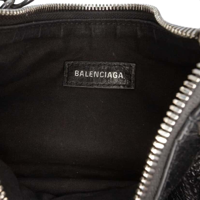 Balenciaga Lambskin Motocross Le Cagole XS Black Leather Good condition - Box View