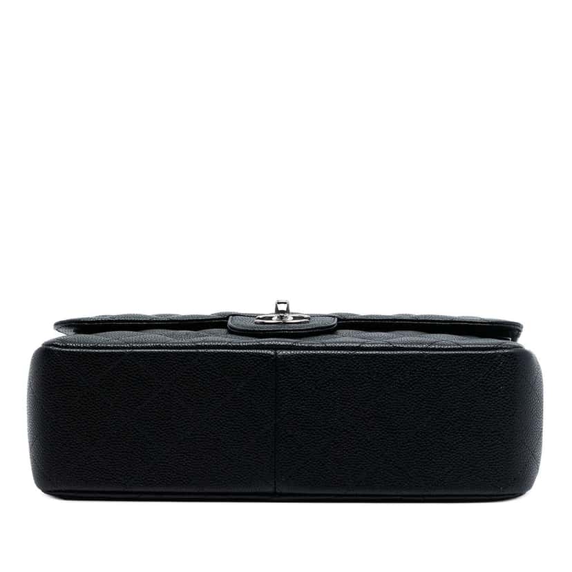 Chanel Jumbo Classic Caviar Double Flap Black Leather Very good condition - Inside View