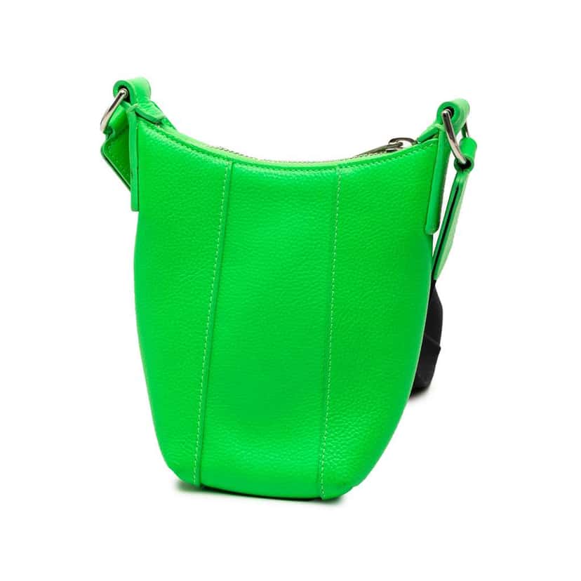 Balenciaga Leather Hourglass Phone Holder Crossbody Green Leather Very good condition - Back View