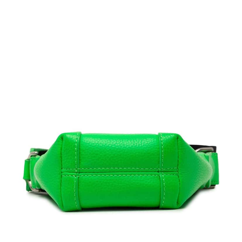 Balenciaga Leather Hourglass Phone Holder Crossbody Green Leather Very good condition - Inside View