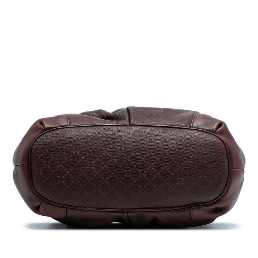 Gucci Diamante Calfksin Sukey Satchel Brown Leather Very good condition - Inside View
