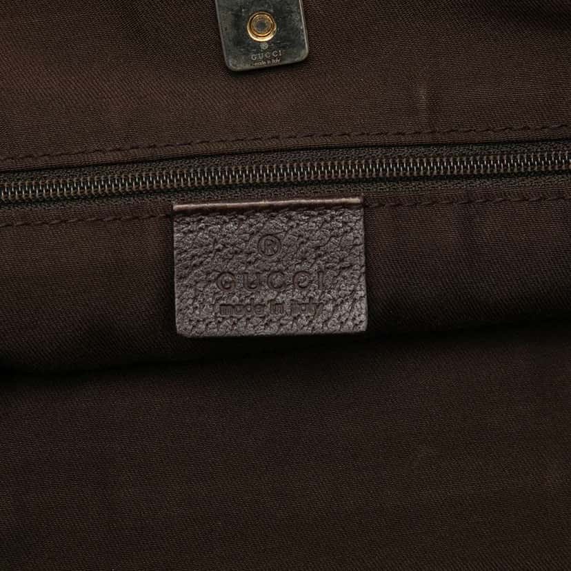 Gucci GG Canvas Abbey D Ring Pocket Tote Brown Canvas Good condition - Box View