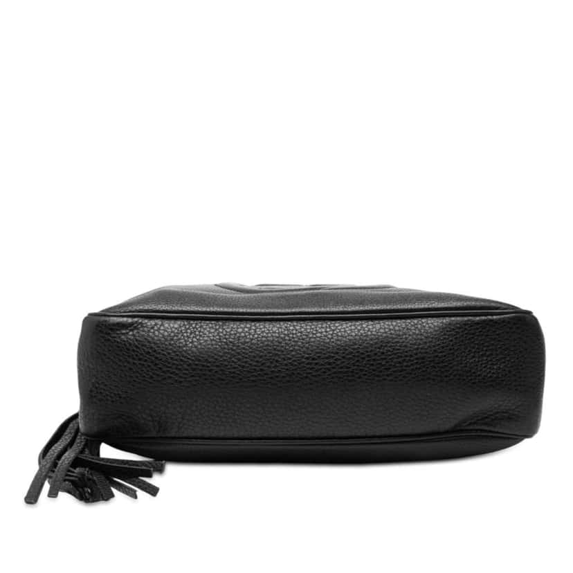 Gucci Pebbled Leather Soho Chain Zip Shoulder Bag Black Leather Good condition - Inside View