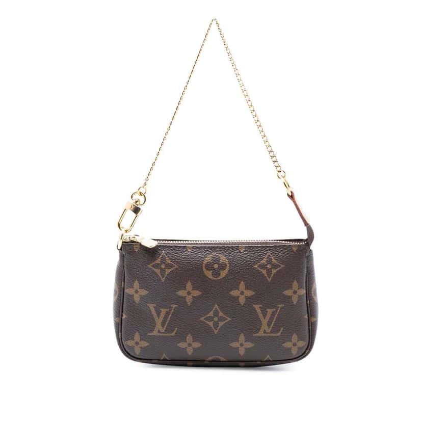 Louis Vuitton Monogram Mini Pochette Accessoires Brown Very good condition - Front View