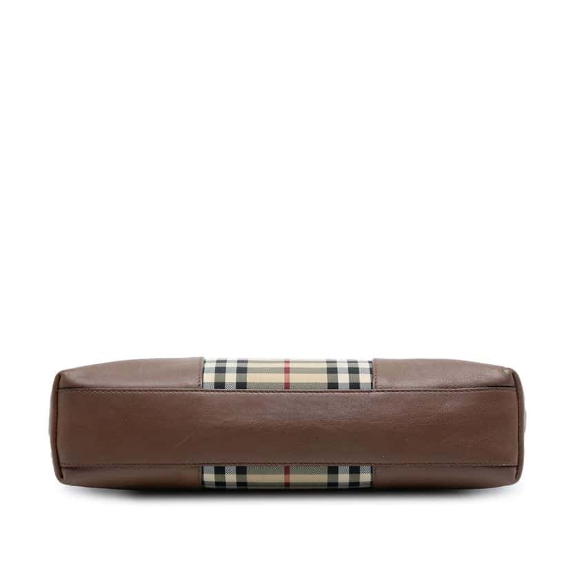 Burberry Haymarket Check Canvas Chichester Crossbody Brown Canvas Good condition - Inside View