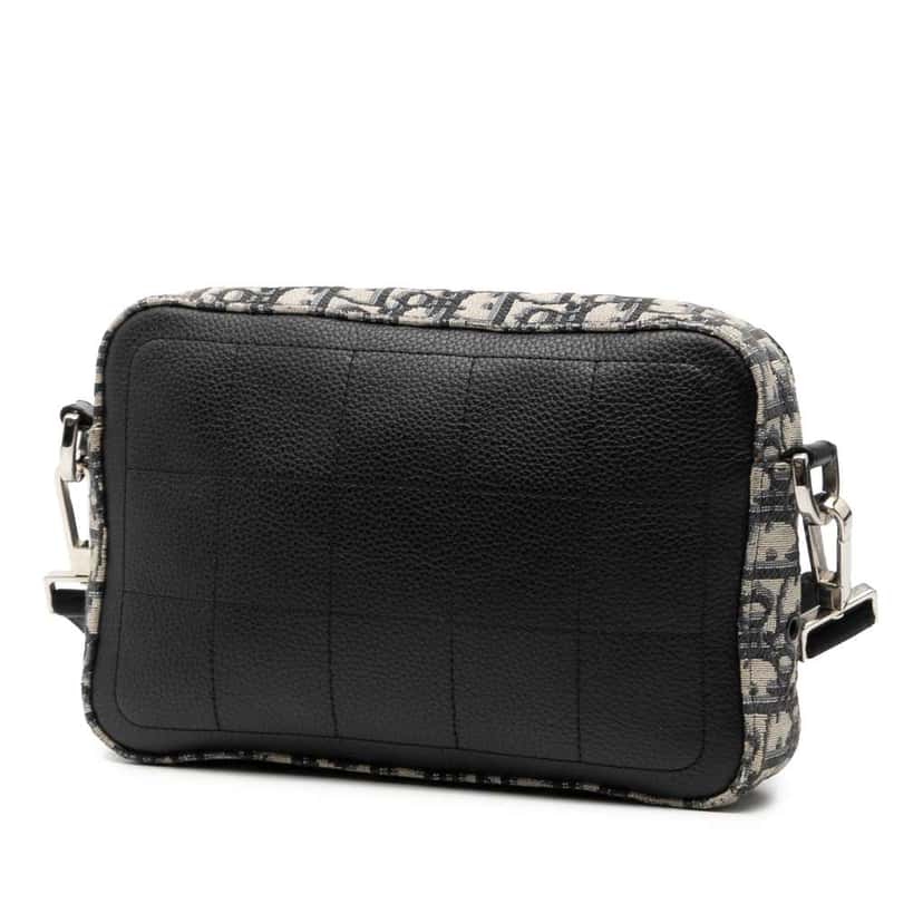 Dior Oblique Canvas Safari Crossbody Blue Canvas Good condition - Back View