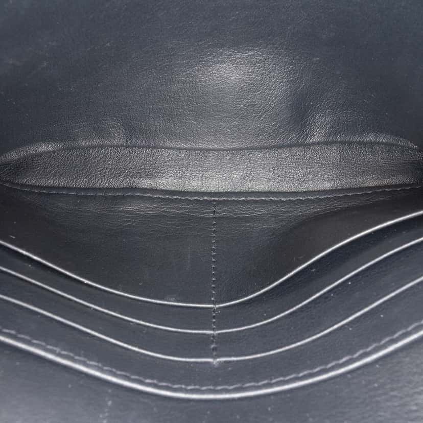 Dior Oblique Canvas Saddle Wallet On Chain Blue Canvas Good condition - Model View