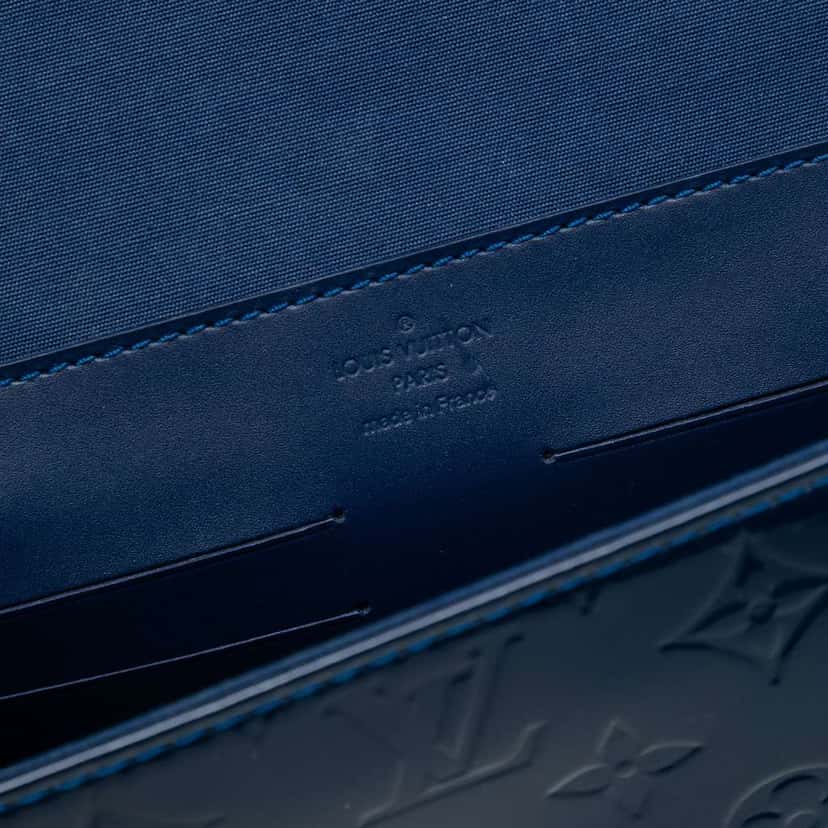 Louis Vuitton Monogram Vernis Ana Blue Leather Good condition - Box View