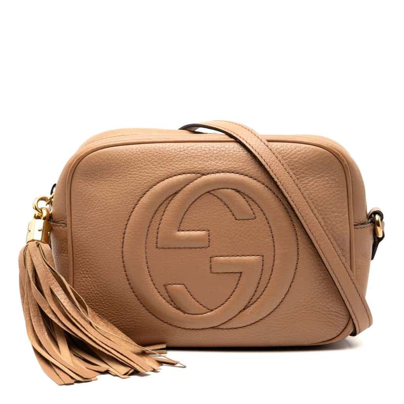 Gucci Leather Soho Disco Crossbody Brown Leather Good condition - Front View