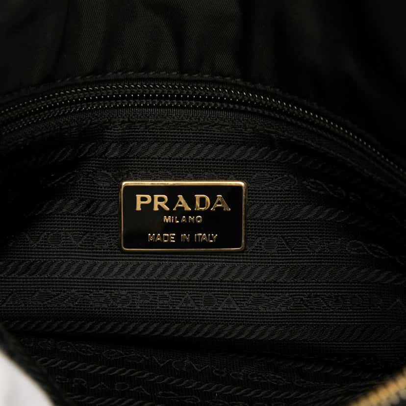 Prada Tessuto Catena Chain Tote Black Good condition - Box View