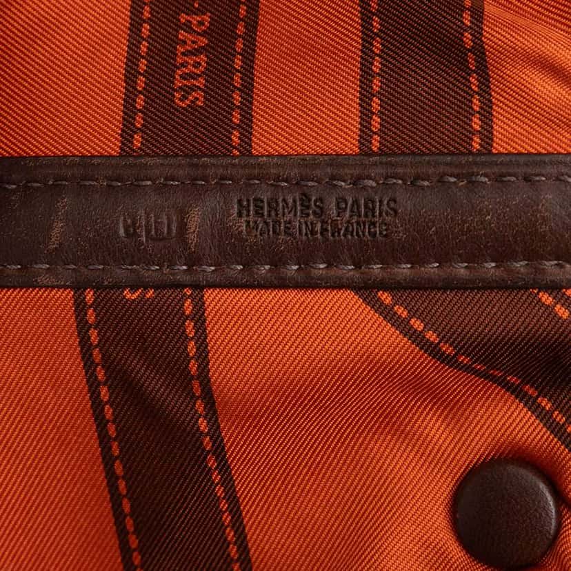 Hermès Swift and Silk Bolduc Twilly Garden Party 30 Brown Leather Good condition - Box View