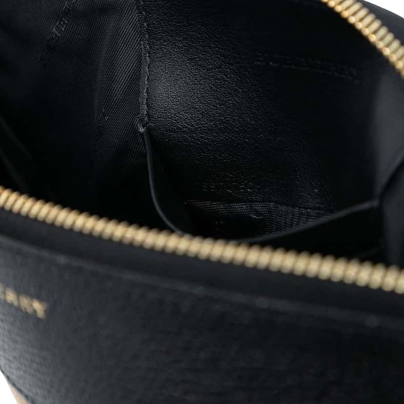 Burberry Mega Check Canvas Derby Peyton Crossbody Brown Canvas Good condition - Box View