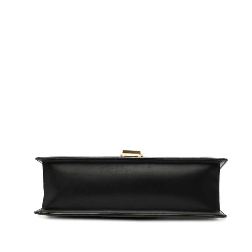 Gucci Small Leather Web Sylvie Satchel Black Leather Good condition - Inside View