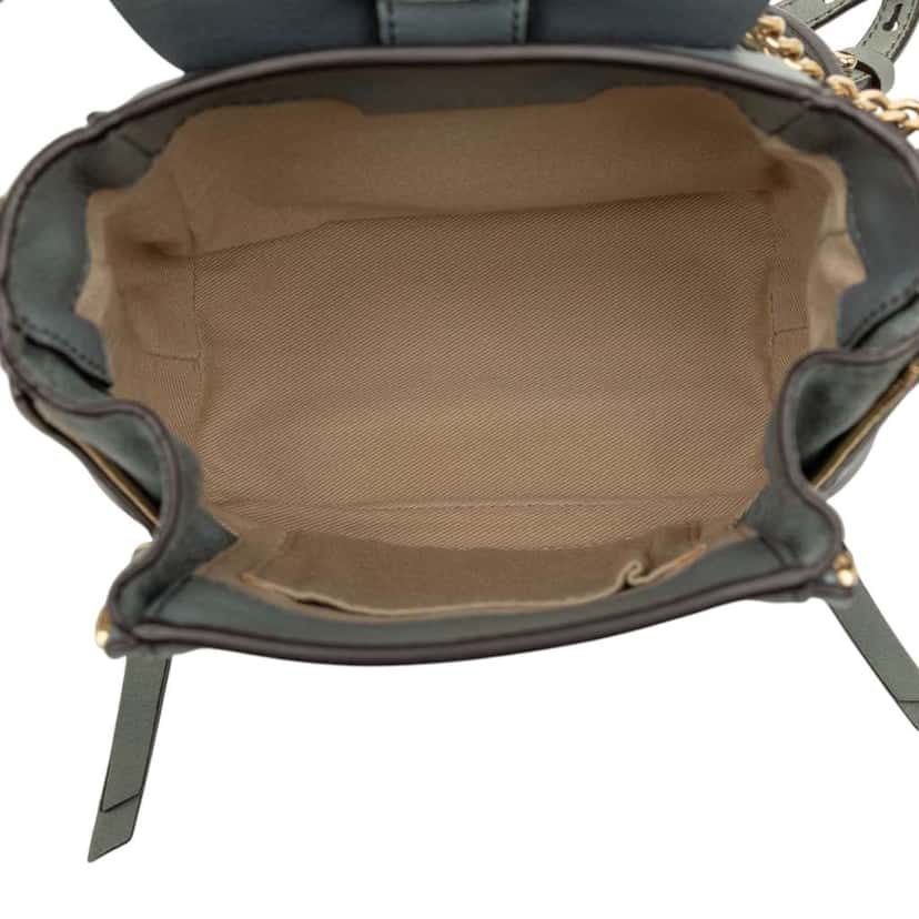 Chloé Mini Calfskin and Suede Faye Backpack Blue Leather Very good condition - Model View