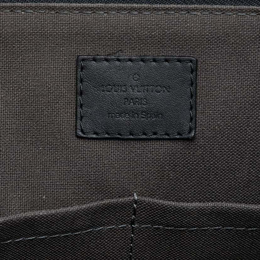 Louis Vuitton Damier Infini Porte Documents Jour Black Leather Good condition - Box View