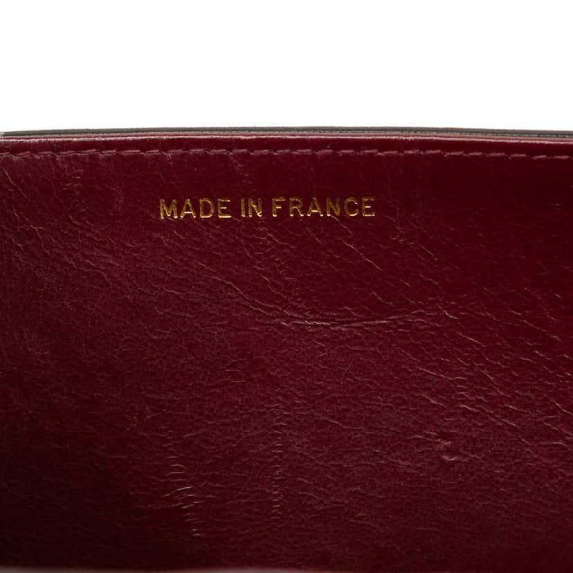 Chanel CC Quilted Lambskin Full Single Flap Black Leather Good condition - Box View
