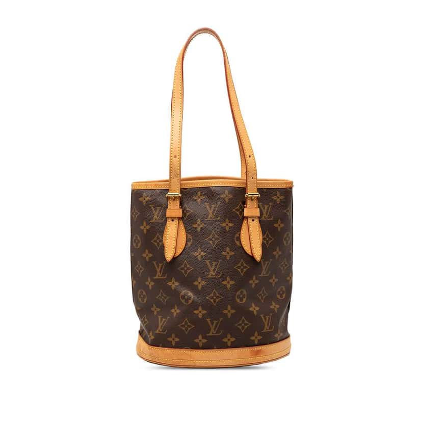 Louis Vuitton Monogram Petit Bucket Brown Very good condition - Front View